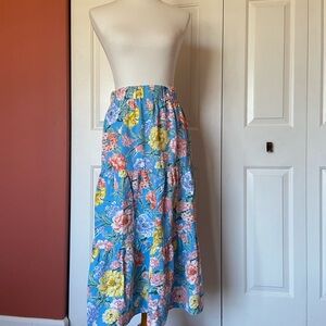 Floral Blue Skirt